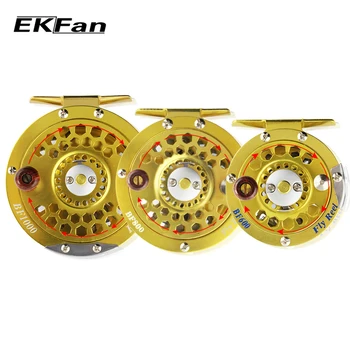 EKFan 3/4 5/6 7/8 WT Fly Fishing Reel CNC Machine Aluminum Fly Fishing Reel Ultralight Gold Color Fishing Reel
EKFan 3/4 5/6 7/8 WT Fly Fishing Reel CNC Machine Aluminum Fly Fishing Reel Ultralight Gold Color Fishing Reel