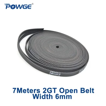 POWGE 7Meters 2MGT 2M 2GT open synchronous Timing belt GT2 2GT-6mm width 6mm Rubber Small backlash Linear Motion 3D Printer
POWGE 7Meters 2MGT 2M 2GT open synchronous Timing belt GT2 2GT-6mm width 6mm Rubber Small backlash Linear Motion 3D Printer