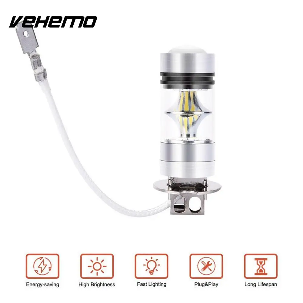 H3 2pcs Driving Bulb Fog Lamp High Power LED Fog Light Vehicle Car Super Bright Replacement
H3 2pcs Driving Bulb Fog Lamp High Power LED Fog Light Vehicle Car Super Bright Replacement