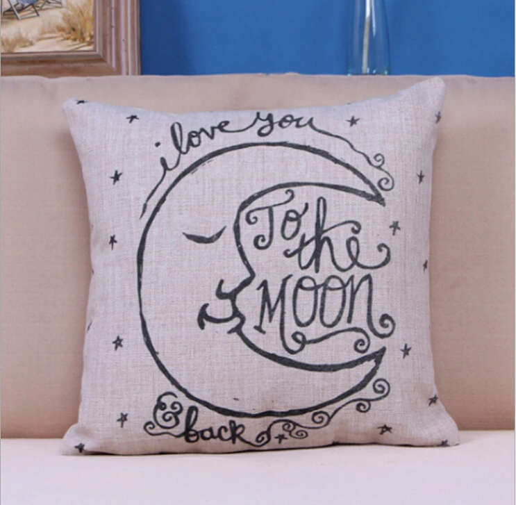 45X45CM Vintage Cover I Love You to the Moon and Back Square Throw Pillow Case NB091
45X45CM Vintage Cover I Love You to the Moon and Back Square Throw Pillow Case NB091