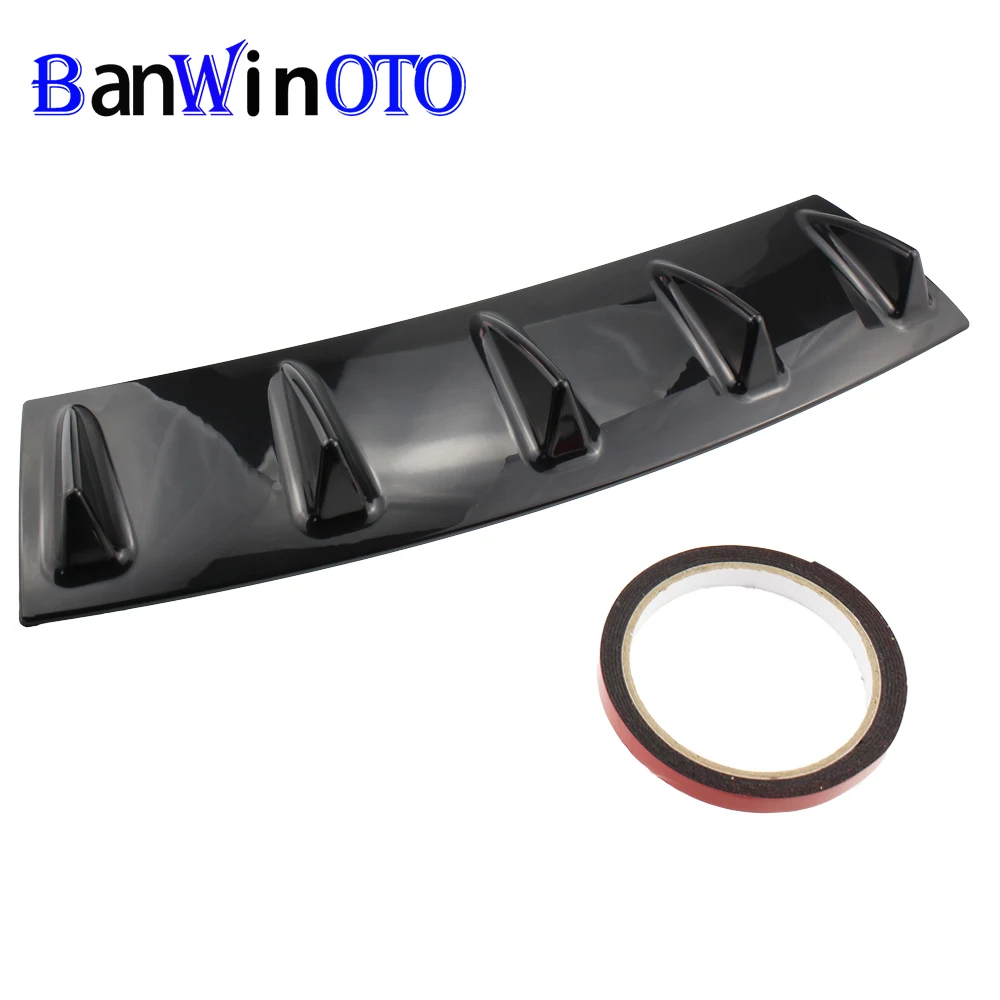 Universal Car Chassis Shark Fin Spoiler Diffuser Rear Back Bumper Lip Splitter 3/5 Fins Black ABS Plastic DPQ001
Universal Car Chassis Shark Fin Spoiler Diffuser Rear Back Bumper Lip Splitter 3/5 Fins Black ABS Plastic DPQ001