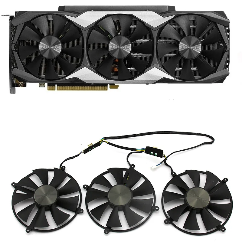 DIY GA91A2H PC Cooling fan for ZOTAC GTX1080ti 11GD5X TYLOO GTX1070ti Graphics card fan replacement GPU video card fan
DIY GA91A2H PC Cooling fan for ZOTAC GTX1080ti 11GD5X TYLOO GTX1070ti Graphics card fan replacement GPU video card fan
