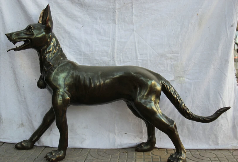 USPS to USA S2534 44" Larger Chinese Bronze Folk animal Zodiac Year door Pet Dog sculpture Statue (B0413)
USPS to USA S2534 44" Larger Chinese Bronze Folk animal Zodiac Year door Pet Dog sculpture Statue (B0413)