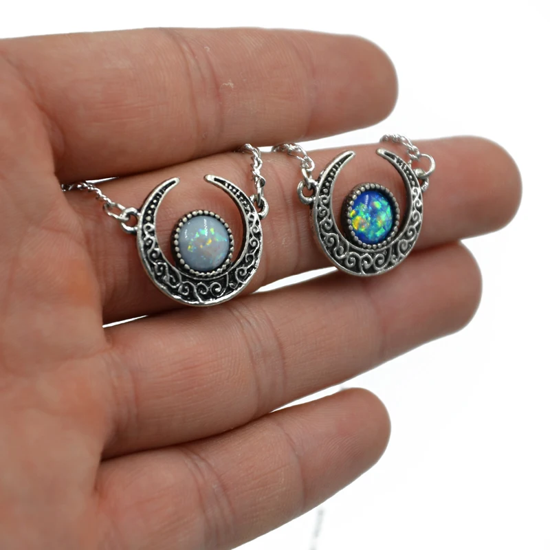 1Pc New Desgin Synthetic Opal Vintage Tribal Crescent Form Pendant Necklace with 24 inch Chain Fashion Jewelry
1Pc New Desgin Synthetic Opal Vintage Tribal Crescent Form Pendant Necklace with 24 inch Chain Fashion Jewelry