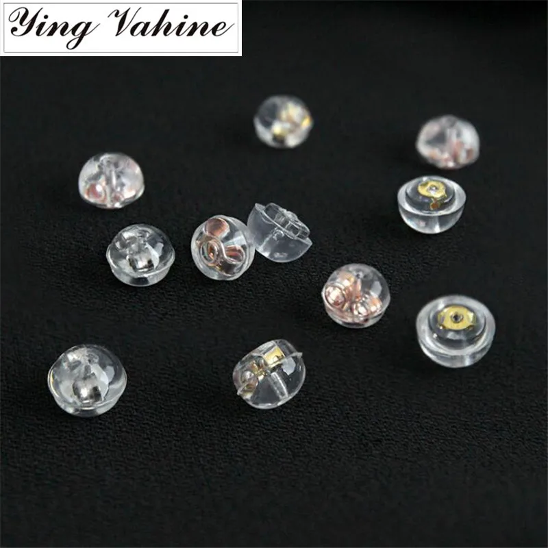 ying Vahine 10 Pairs 925 Sterling Silver Round and Semicircular Stud Earrings Silicone Plugs for Women 
ying Vahine 10 Pairs 925 Sterling Silver Round and Semicircular Stud Earrings Silicone Plugs for Women
