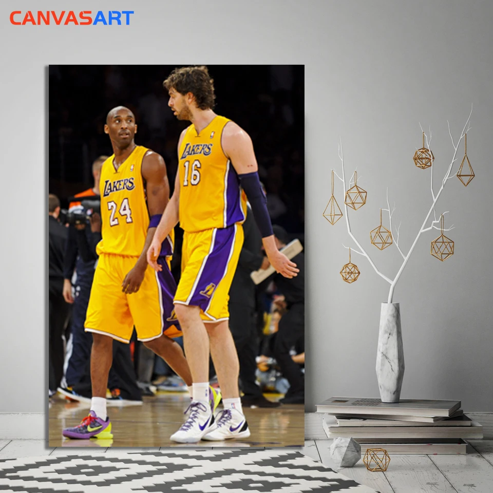 Canvas Art Pictures:Kobe Bryant and Pau Gasol Cuadros Decoracion Salon Wall Painting Wall Pictures for Living Room
Canvas Art Pictures:Kobe Bryant and Pau Gasol Cuadros Decoracion Salon Wall Painting Wall Pictures for Living Room