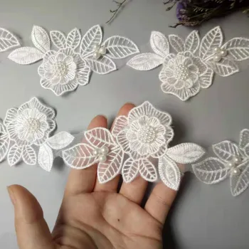 New 10x White Pearl Beaded Flower Leaf Embroidered Lace Trim Ribbon Fabric Handmade Sewing Craft For Costume Hat Decoration Hot
New 10x White Pearl Beaded Flower Leaf Embroidered Lace Trim Ribbon Fabric Handmade Sewing Craft For Costume Hat Decoration Hot
