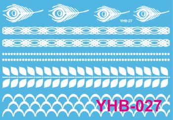 1pcs White Tattoo Chain Feather Leaf Design Temporary Tattoo Sticker Body Art Tatuagem YHB027 
1pcs White Tattoo Chain Feather Leaf Design Temporary Tattoo Sticker Body Art Tatuagem YHB027