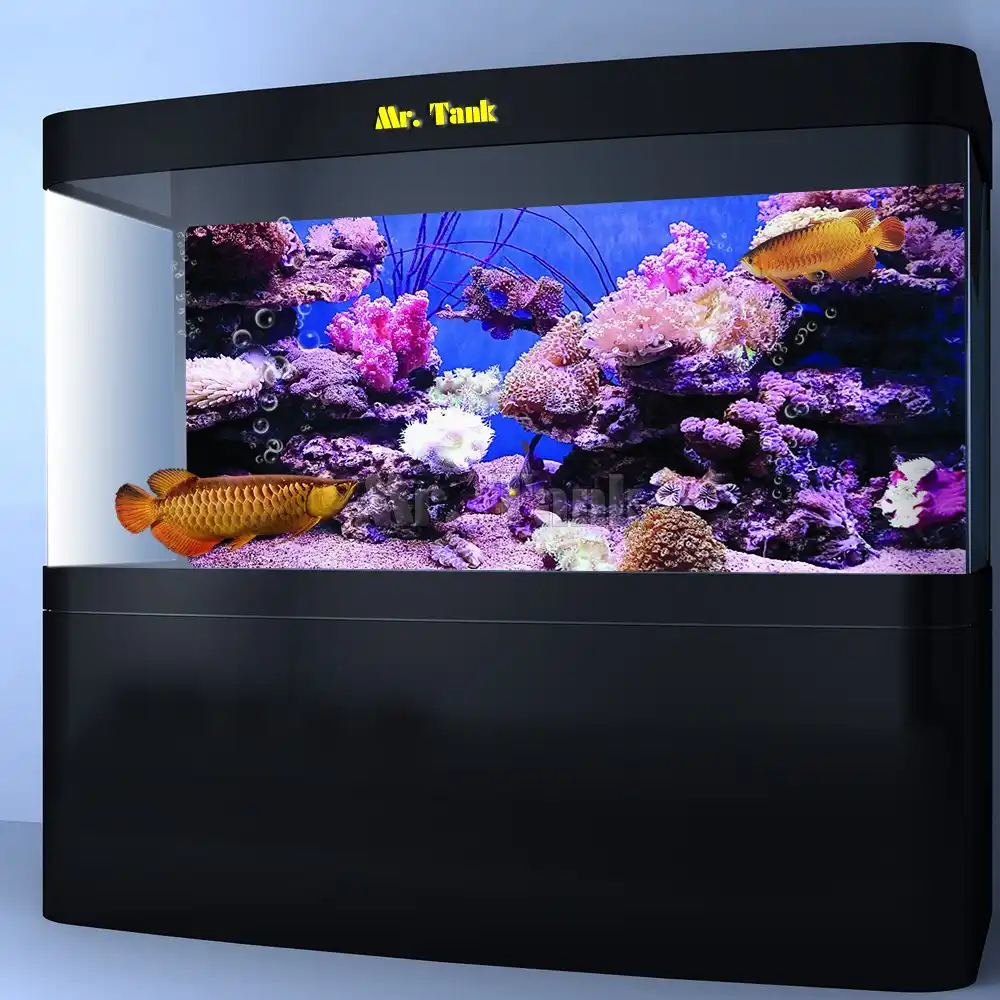 Customized Aquarium Background Poster With Self Adhesive