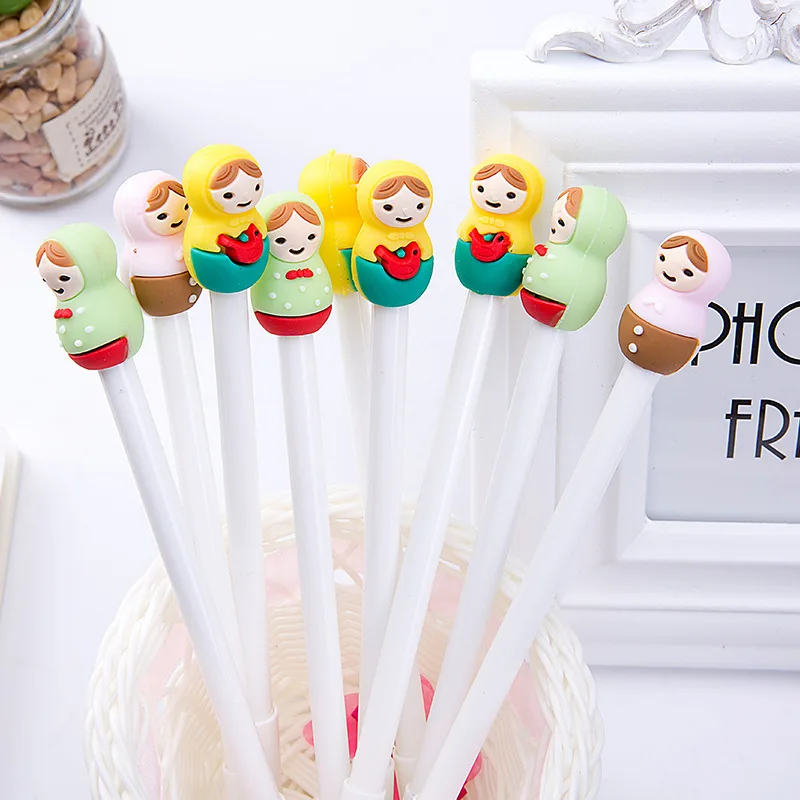 4 Pcs/lot Creative Russian Doll Gel Pen Kawaii Ball Pens Set Stationery Thin Refill Signature Ballpoint School Office Suppliers
4 Pcs/lot Creative Russian Doll Gel Pen Kawaii Ball Pens Set Stationery Thin Refill Signature Ballpoint School Office Suppliers