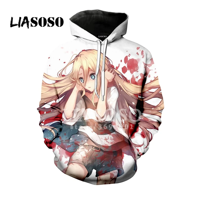 LIASOSO 3D Print Women Men Hooded Hoodies Sweatshirts Anime Angels of Death Pullover Harajuku Hip Hop Casual Brand Tops X1300
LIASOSO 3D Print Women Men Hooded Hoodies Sweatshirts Anime Angels of Death Pullover Harajuku Hip Hop Casual Brand Tops X1300
