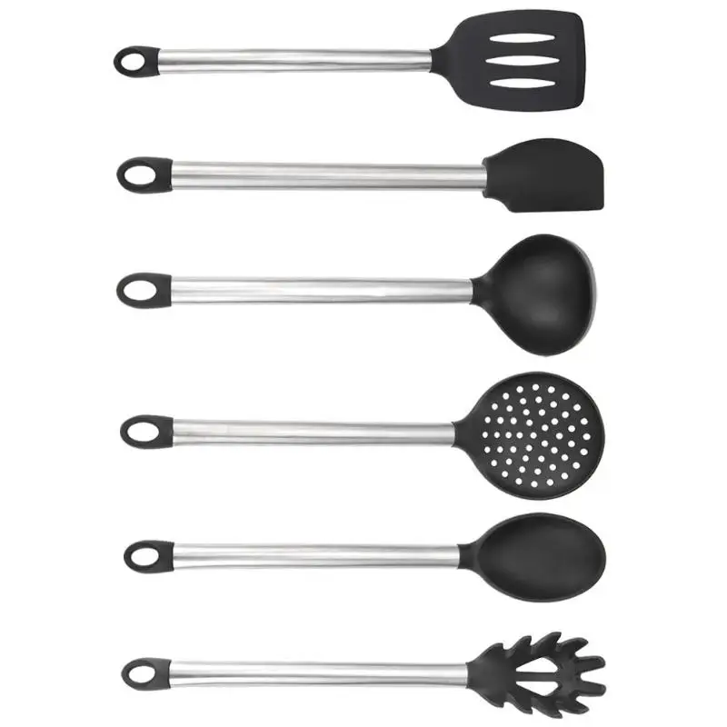 Multifunction New Kitchen Tools Cookware Sets Silicone Kitchenware Non-Stick Cooking Utensils with Stainless Steel Handle
Multifunction New Kitchen Tools Cookware Sets Silicone Kitchenware Non-Stick Cooking Utensils with Stainless Steel Handle