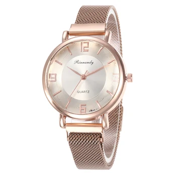 Luxury Women's Fashion Stainless Steel Mesh Magnetic Buckle Watches Geometric Surface Female Luminous Arab Numeral Watch Clock
Luxury Women's Fashion Stainless Steel Mesh Magnetic Buckle Watches Geometric Surface Female Luminous Arab Numeral Watch Clock
