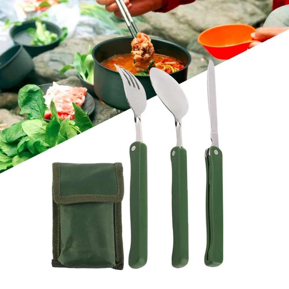 3Pcs/Set Practical Folding Camping Tool Outdoor Tableware Folding Fork Spoon Knife Picnic Dinnerware Camping Kit New Arrival
3Pcs/Set Practical Folding Camping Tool Outdoor Tableware Folding Fork Spoon Knife Picnic Dinnerware Camping Kit New Arrival