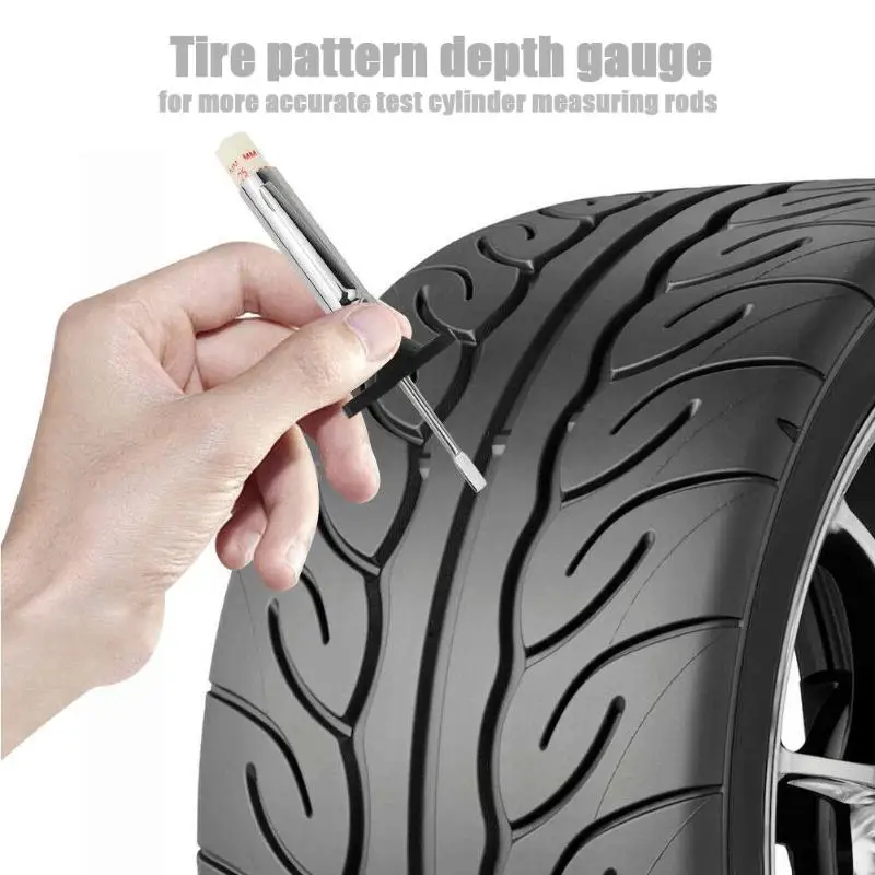 Car Accessories Tyre Tire Tread Depth Gauge 32nds Imperial+mm Metric Depth Gauge for Car Truck
Car Accessories Tyre Tire Tread Depth Gauge 32nds Imperial+mm Metric Depth Gauge for Car Truck