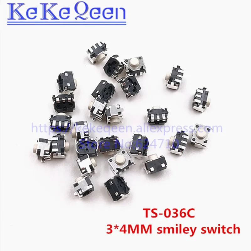 500pcs-1000pcs 3*4MM TS-036C Smile Touch Button Micro Switch 3x4 Tactile Interrupteur Tablette For Cellphone Sound Keyboard
500pcs-1000pcs 3*4MM TS-036C Smile Touch Button Micro Switch 3x4 Tactile Interrupteur Tablette For Cellphone Sound Keyboard