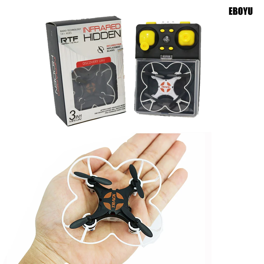 EBOYU QS5016 Mini UAV GYRO RC Nano Drone Multicolor LED Lights 3D Flip Headless Mode RC Quadcopter Drone RTF
EBOYU QS5016 Mini UAV GYRO RC Nano Drone Multicolor LED Lights 3D Flip Headless Mode RC Quadcopter Drone RTF