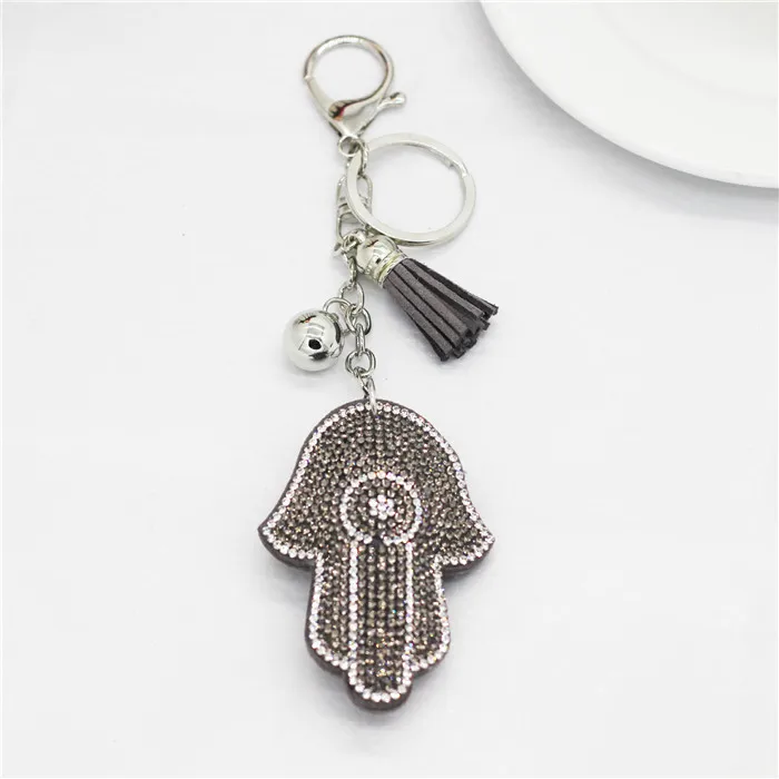 13 Colors Wholesale Antique Silver Hamsa Fatima Hand & Rhinestone Charms Palm Keychain Fashion For Car Key Ring Accessories
13 Colors Wholesale Antique Silver Hamsa Fatima Hand & Rhinestone Charms Palm Keychain Fashion For Car Key Ring Accessories