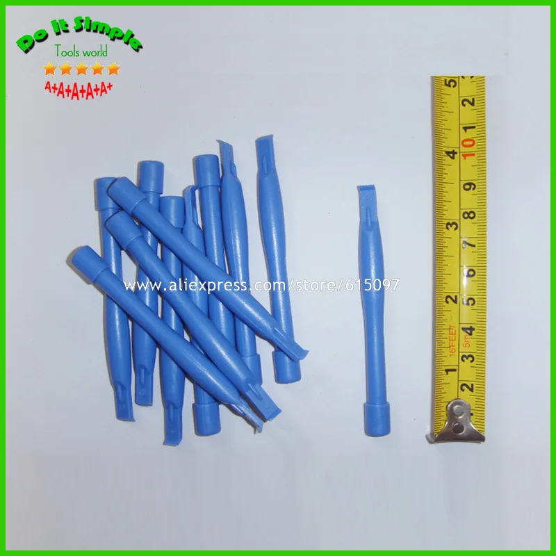 

100pcs/lot Daily Use Plastic Pry Bar Opening Repair Tools Round Handle Bent Head for iPhone iPad HTC Cell Phone Tablet PC