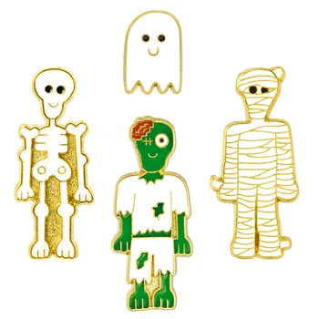 First Class Skull brooch Happy Halloween Skull Zombie Mummy Ghost Brooches Pins for Party Gifts 40pcs/lot
First Class Skull brooch Happy Halloween Skull Zombie Mummy Ghost Brooches Pins for Party Gifts 40pcs/lot