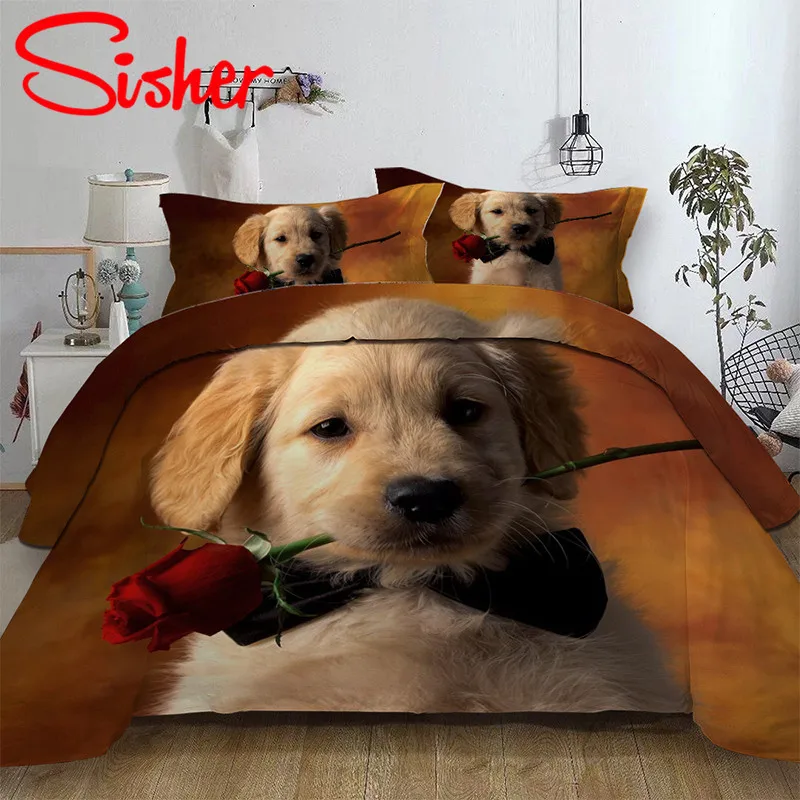 Sisher 3D Cartoon Bedding Sets Animal Dog Cat Print Duvet Cover Set Single Double Size Queen King Dekbedovertrek No Bed Sheet
Sisher 3D Cartoon Bedding Sets Animal Dog Cat Print Duvet Cover Set Single Double Size Queen King Dekbedovertrek No Bed Sheet