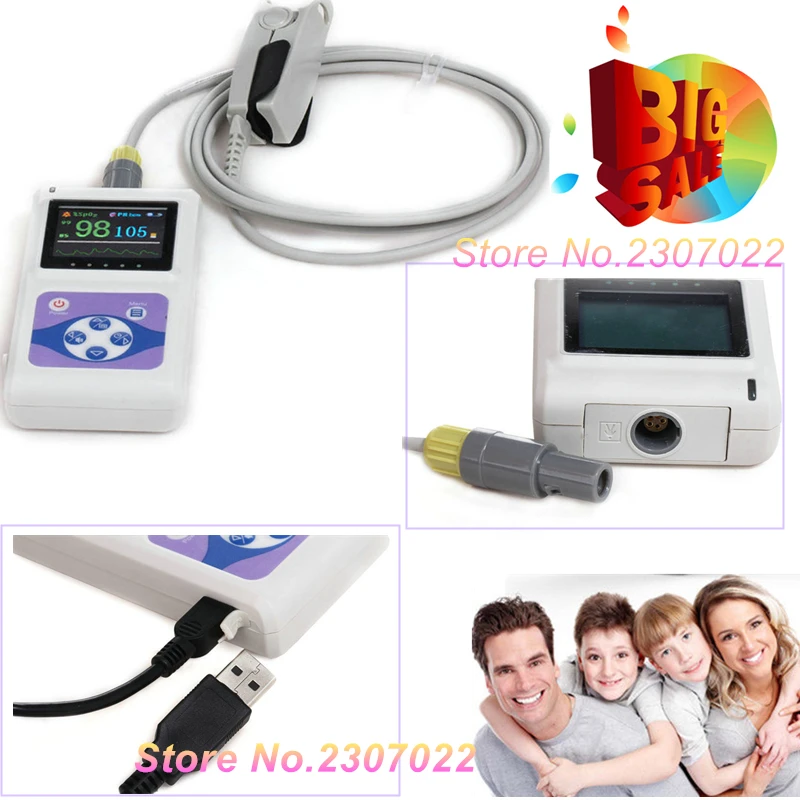USA Stock, 2-5 days delivery, Contec CMS60D Handheld Pulse Oximeter with USB Software
USA Stock, 2-5 days delivery, Contec CMS60D Handheld Pulse Oximeter with USB Software