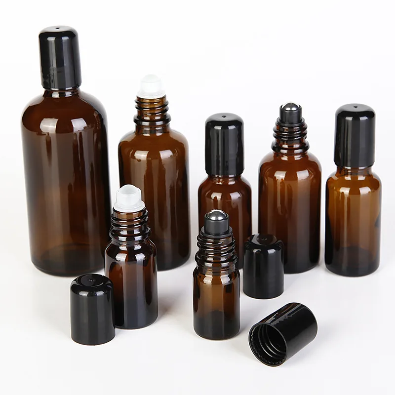 12pcs/lot Amber Glass Roll On Bottle Empty Essential Oil Bottle With Black Metal Rollon 5ml 10ml 15ml 20ml 30ml 50ml 100ml
12pcs/lot Amber Glass Roll On Bottle Empty Essential Oil Bottle With Black Metal Rollon 5ml 10ml 15ml 20ml 30ml 50ml 100ml