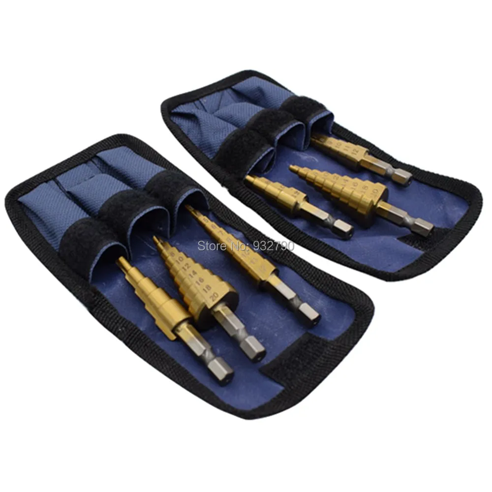 6pcs Hss Step Drill Bit Cone Cutter Thin Metals Steel Aluminium Copper Brass Fibreglass Hole Saw Centimeter 4-12mm 4-20mm 3-12m
6pcs Hss Step Drill Bit Cone Cutter Thin Metals Steel Aluminium Copper Brass Fibreglass Hole Saw Centimeter 4-12mm 4-20mm 3-12m