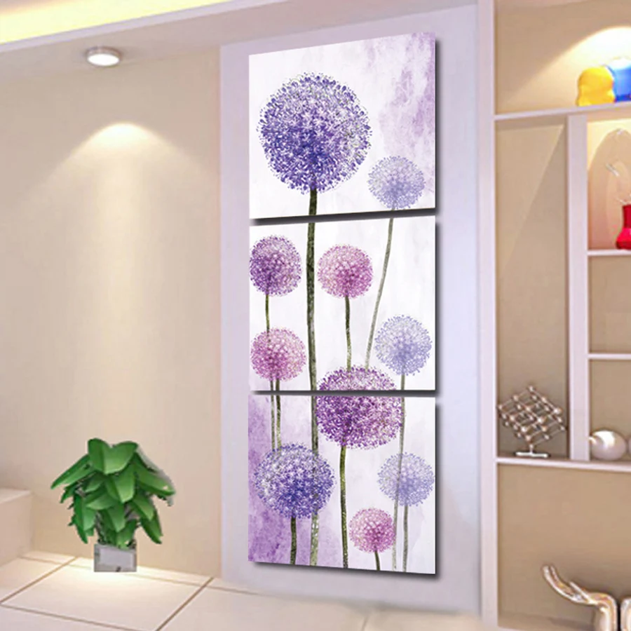 Free shipping 3 panel Dandelion Painting Printed Painting Picture Home Decor Canvas Art Dining room decoration W0173
Free shipping 3 panel Dandelion Painting Printed Painting Picture Home Decor Canvas Art Dining room decoration W0173