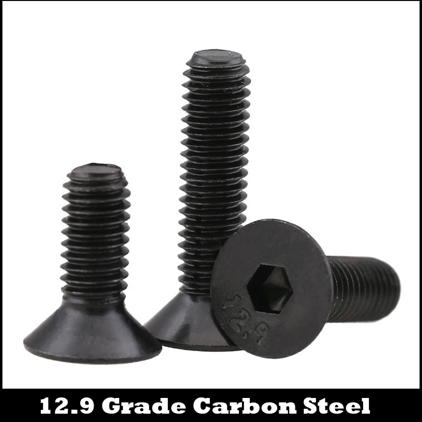M3 M4 M5 M6 M8*6mm 8mm 10mm 12mm 12.9 Grade Bolt Carbon Steel DIN7991 Flat CSK Countersunk Head Inner Hex Hexagon Socket Screw
M3 M4 M5 M6 M8*6mm 8mm 10mm 12mm 12.9 Grade Bolt Carbon Steel DIN7991 Flat CSK Countersunk Head Inner Hex Hexagon Socket Screw