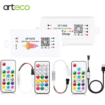 5-24V ws2811 ws2812 Controller Mini 3Key RF 17Key 21Key Bluetooth Music Wifi Controller For Led Pixel Strip ws2812 SP110E SP107E
5-24V ws2811 ws2812 Controller Mini 3Key RF 17Key 21Key Bluetooth Music Wifi Controller For Led Pixel Strip ws2812 SP110E SP107E