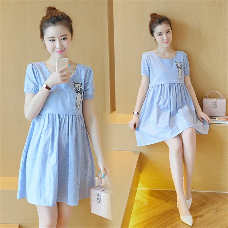 New Maternity Nursing Dress for Pregnant Women Clothing 2016 Summer Fashion Breastfeeding Skirt Pregnancy Clothes Lactation B57
New Maternity Nursing Dress for Pregnant Women Clothing 2016 Summer Fashion Breastfeeding Skirt Pregnancy Clothes Lactation B57