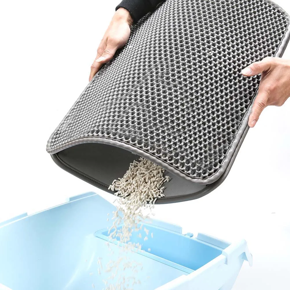 50*40cm Cats Litter Mat With Waterproof Layer EVA Cat Litters Box Scatter Control Trapper Pad E2S
50*40cm Cats Litter Mat With Waterproof Layer EVA Cat Litters Box Scatter Control Trapper Pad E2S