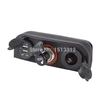 Diy 12~24V Water Resistant Dual USB Car Charger Adapter with Cigarette Lighter Socket & Auto Cigarette Lighter Free Shipping
Diy 12~24V Water Resistant Dual USB Car Charger Adapter with Cigarette Lighter Socket & Auto Cigarette Lighter Free Shipping