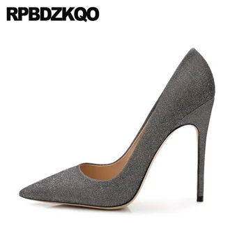 Size 33 Ultra Bridal Pumps High Heels Extreme Stiletto Pointed Toe Bling Gray Super Women White 4 Inch Wedding Shoes Glitter New
Size 33 Ultra Bridal Pumps High Heels Extreme Stiletto Pointed Toe Bling Gray Super Women White 4 Inch Wedding Shoes Glitter New