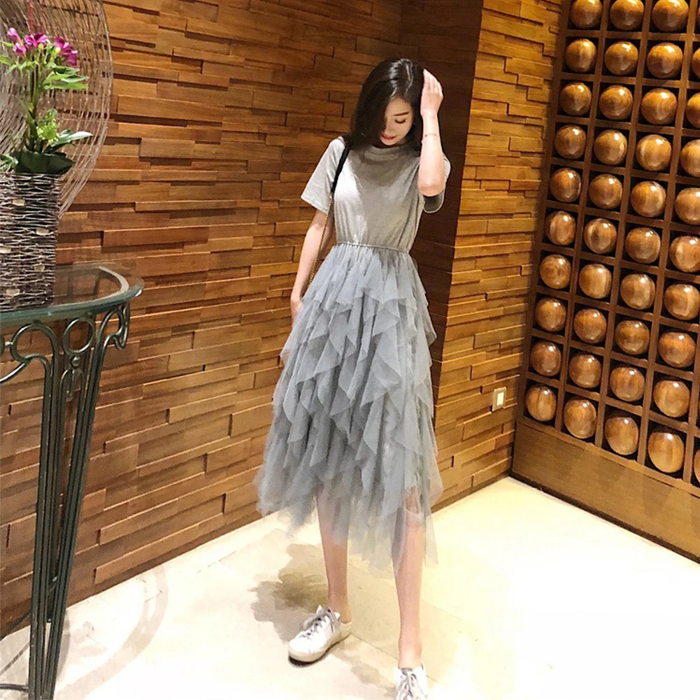 Holiday Cake Dress Daily Irregular Hem Maxi Sweet Dating Solid Crew Neck Mesh Patchwork Causal Fashion Women Dress #326
Holiday Cake Dress Daily Irregular Hem Maxi Sweet Dating Solid Crew Neck Mesh Patchwork Causal Fashion Women Dress #326