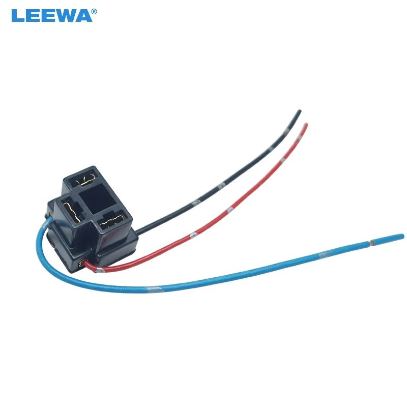 

LEEWA 10PCS Auto H4 Headlight Female Adapter Sockets Wiring Harness Connector Car Halogen HID LED Retrofit Wire Plug #CA5955