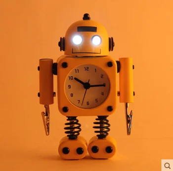 Creative Robot Children Alarm Clock Cute Cartoon Night Light Kids Watch Mechanism Clock Desktop Table Clock Relogio Mesa LZH539
Creative Robot Children Alarm Clock Cute Cartoon Night Light Kids Watch Mechanism Clock Desktop Table Clock Relogio Mesa LZH539
