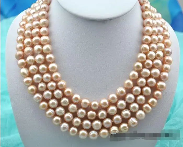 FREE SHIPPING HOT sell new Style >>>> 4strands 21" 11mm round pink freshwater pearl necklace
FREE SHIPPING HOT sell new Style >>>> 4strands 21" 11mm round pink freshwater pearl necklace