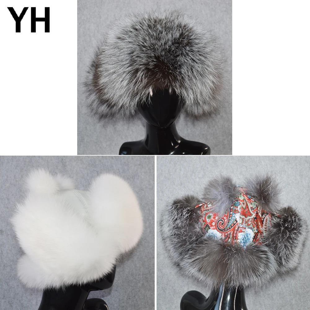 Quality Hot Sale Winter Lady Real Fox Fur Bomber Hats 100% Natural Genuine Fox Fur Hat Girl Lovely Soft Warm Real Leather Caps
Quality Hot Sale Winter Lady Real Fox Fur Bomber Hats 100% Natural Genuine Fox Fur Hat Girl Lovely Soft Warm Real Leather Caps