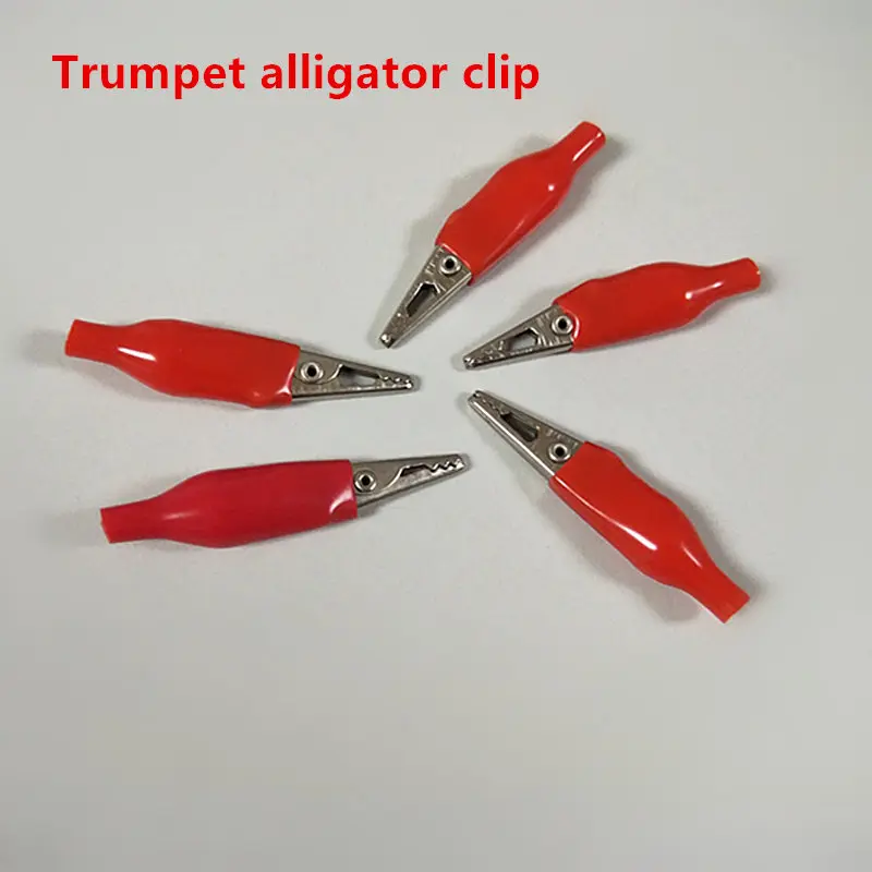 10 pieces 28mm trumpet battery insulated crocodile alligator clip clamp 10 xRed and 10 xBlack electric alligator clip
10 pieces 28mm trumpet battery insulated crocodile alligator clip clamp 10 xRed and 10 xBlack electric alligator clip