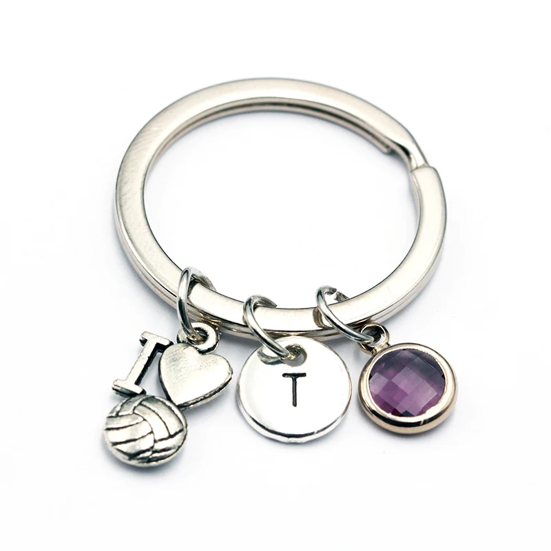 2019 New I Love Volleyball Charm Pendant Keyring Birthstone Keychains Personalized A To Z Letters Key Chain Brother & Dad Gift
2019 New I Love Volleyball Charm Pendant Keyring Birthstone Keychains Personalized A To Z Letters Key Chain Brother & Dad Gift