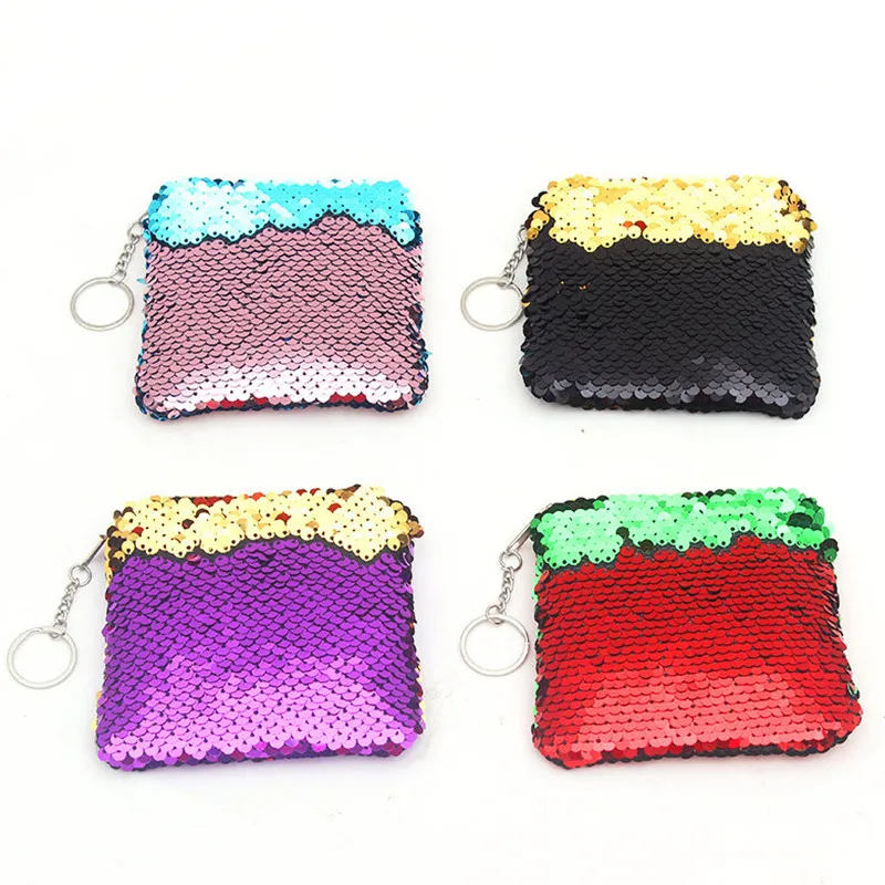 11*11cm Double-Color Sequin Coin Purses Mermaid Paillette Square Zipper Card Holder Headphone Wallet Handbag Girls Boys Gifts
11*11cm Double-Color Sequin Coin Purses Mermaid Paillette Square Zipper Card Holder Headphone Wallet Handbag Girls Boys Gifts