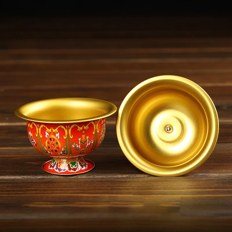 4 pcs Red Buddhism Meditation Holy Cup Tibetan Metal Buddha Bowl Gilt Copper Bowls Buddhist Religion Supplies Water Cup Figurine
4 pcs Red Buddhism Meditation Holy Cup Tibetan Metal Buddha Bowl Gilt Copper Bowls Buddhist Religion Supplies Water Cup Figurine