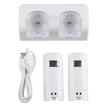 2 Port + 2 battery 2800mAh Station of Charger Plastic charging station for Nintendo Wii WIIMOTE HANDLE
2 Port + 2 battery 2800mAh Station of Charger Plastic charging station for Nintendo Wii WIIMOTE HANDLE