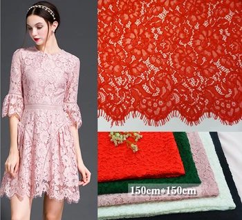 New style eyelash french lace fabric wholesale cotton thread lace fabric with cordings
New style eyelash french lace fabric wholesale cotton thread lace fabric with cordings