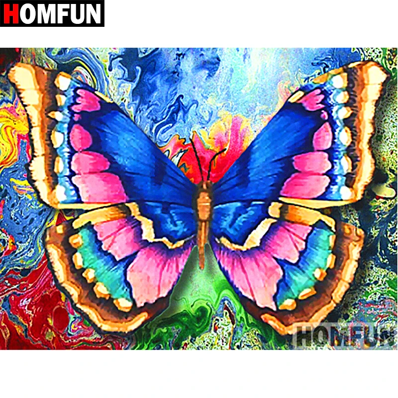 HOMFUN 5D DIY Diamond Painting Full Square/Round Drill "Color butterfly" Embroidery Cross Stitch gift Home Decor Gift A09072
HOMFUN 5D DIY Diamond Painting Full Square/Round Drill "Color butterfly" Embroidery Cross Stitch gift Home Decor Gift A09072
