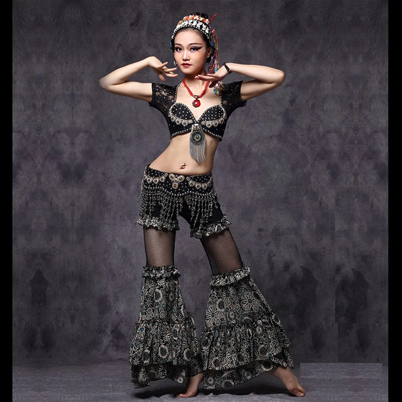 Luxury Tribal Style Belly Dance Costumes Blouse+Long Pants+Hip Belt 3pcs full set Professional Performance Dancewear CZ005
Luxury Tribal Style Belly Dance Costumes Blouse+Long Pants+Hip Belt 3pcs full set Professional Performance Dancewear CZ005