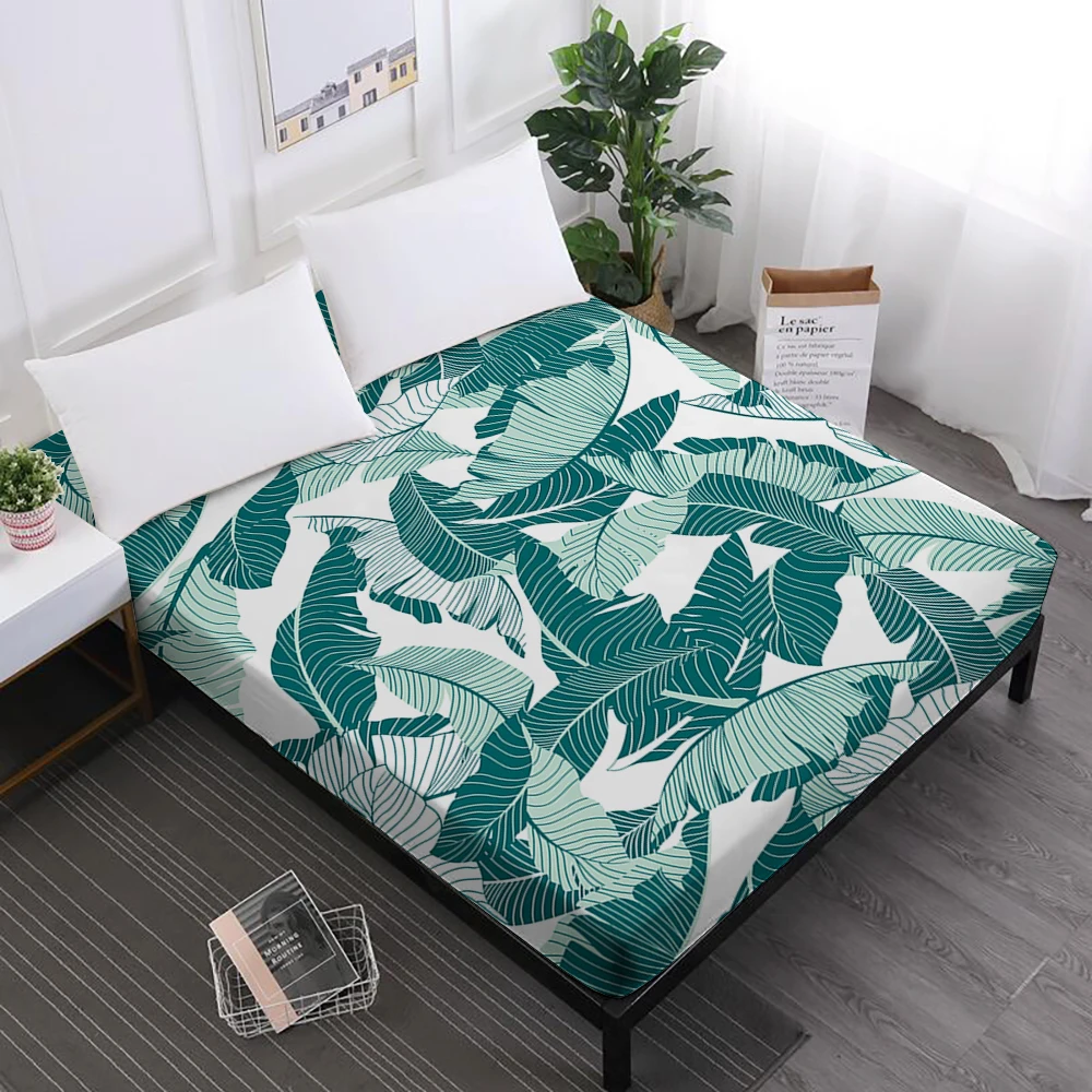 Bed Sheet Leaves Flowers Print Fitted Sheets Colorful Mattress Cover Flamingo Print Fitted Sheet Elastic Band D20
Bed Sheet Leaves Flowers Print Fitted Sheets Colorful Mattress Cover Flamingo Print Fitted Sheet Elastic Band D20