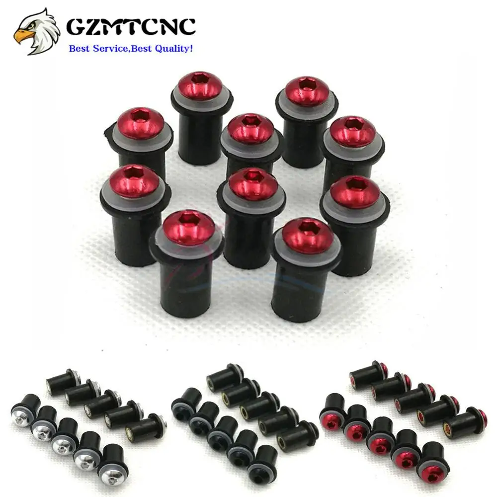 10x Windshield Bolts M5 5mm Windscreen Mounting Screw Washer Nuts for BMW F650/GS F800R/GT K1200GT/LT Custom ABS R75 R850 S1000R
10x Windshield Bolts M5 5mm Windscreen Mounting Screw Washer Nuts for BMW F650/GS F800R/GT K1200GT/LT Custom ABS R75 R850 S1000R